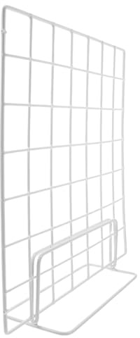 SOLUSTRE 2 Piezas Expositor de Rejilla Metálica Multifuncional con Soporte para Fotos Panel Decorativo para Mesa y Mercado Diseño Portátil y Fácil Montaje de Unidades