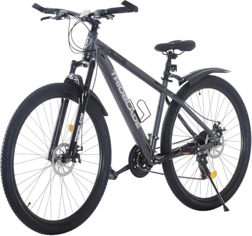 KernGut Mountainbike 24/26/27.5/29 Zoll, 21-Gang Schaltung, Mountain Bike mit Doppelscheibenbremse, Vordere Federung