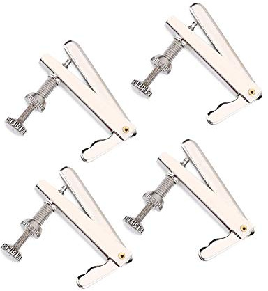 4/Set Cello Feinstimmern Metall silber Saite Fine Tuner Musical Instrument Ersatzteile für 3/4 4/4 Cello