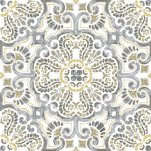 WallPops FP2947 Antico Peel & Stick Piastrelle per pavimenti, multicolore, 30,5 x 30,5 cm