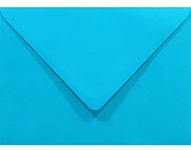 Netuno 100 Umschläge Blau DIN B6 12,5x17,5 cm stilvoll, fein und klassisch | 80g Rainbow · stilvolle blaufarbene Umschläge Farbpapier für Geburtstag, Taufe, Jungen & Einladungen