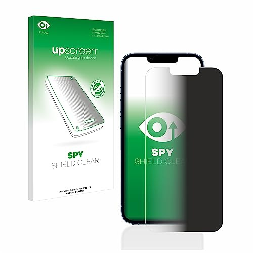 upscreen Blickschutzfolie für Apple iPhone 13 Pro | Anti-Spy Displayschutz Made in Germany Privacy Screen Protector Sichtschutz Blaulichtfilter Klare Folie