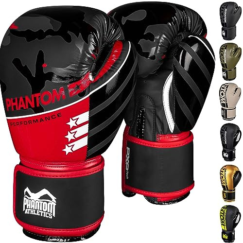 Phantom boxningshandskar APEX | MMA thai boxing handskar | män (raider – svart/röd, 40 ml)