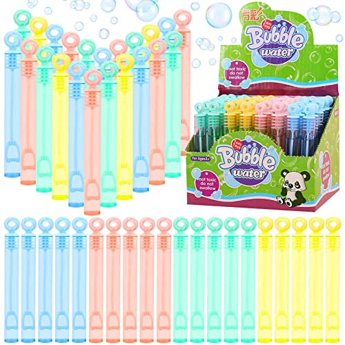 48 Stück Seifenblasen Spielzeug Kinder, Seifenblasen Kinder, Seifenblasen Spielzeug, Seifenblasen Set, Seifenblasen Stäbe Mit Griff Seifenblasen Nachfüllflasche, Seifenblasen Stäbe Hochzeit(Rosen)