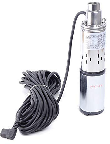 pompe immergée pour puits, Pompe immergée 48V à énergie solaire pour puits profonds, pompe à eau pour puits profonds à énergie solaire, pompe à eau agricole 60M Lift