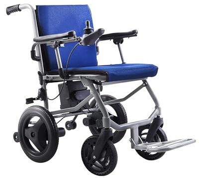 Culver Mobility Kano Foldable Electric Wheelchair, Travel Size, User-Friendly, Wheelchairs for Adults Lightweight, Folding Power Chair (Blue)