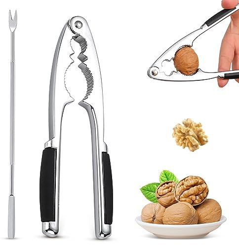Nussknacker Walnüsse, Nussknacker Haselnüsse, Haselnussknacker, Walnuss Knackmaschine, Multifunktionaler nussknacker, Nussknacker mit rutschfestem Griff, Stabiler Nussöffner für Jede Nussschale