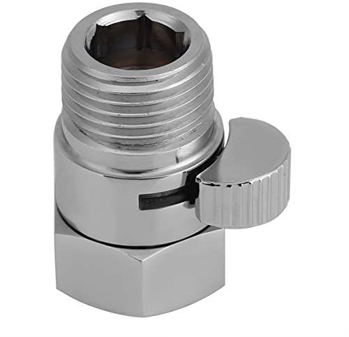 Robinet d'arrêt pour tuyau de douche, robinet d'arrêt de pommeau de douche, robinet d'arrêt de douche en laiton massif G1/2 Flowing Contol Shut Off Water Saver Valve pour