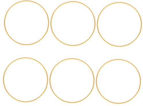 6 Metallringe für Bastelarbeiten aus Metall, Goldene Reifen | Traumfänger und Makramee Projekte, Kränze für Geburtstagsparty und Shower