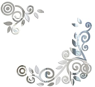 Hemobllo Acryl Wandsticker Spiegeloptik Umweltfreundliche Silber Wanddekoration Selbstklebender Wandaufkleber Für Wohnzimmer Bad Tv-hintergrund Moderne Wandgestaltung
