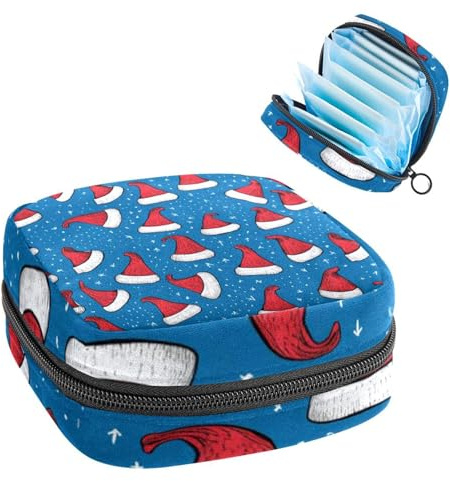 Borsa mestruale,Sacchetto di immagazzinaggio del tovagliolo sanitario,Porta tamponi per borsa, Z61m1kc6fcn, 4.7x6.6x6.6 in, Durevole