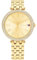 Tommy Hilfiger Uhr mit DREI-Zeiger-Quarzwerk für Damen mit Goldfarben Edelstahlarmband - 1782718