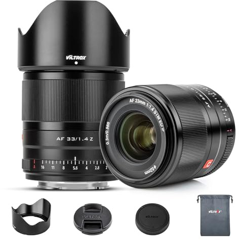 VILTROX 33 mm F1.4 APS-C autofokus objektiv för Nikon Z monteringskamera objektiv standard kameralinser stor bländare kompatibel med Nikon Z9 Z8 Z7 Z6 Z5 Z50 Z30 ZFC