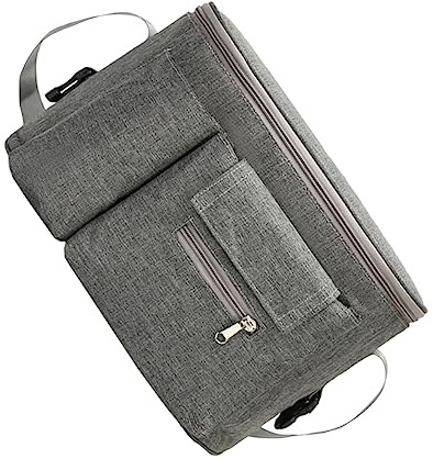 KOMBIUDA Bolsa Colgante Multifuncional de Nylon para Carrito de Ñiño Organizador para Pañales y Biberones Resistente al Agua Rayaduras Adecuado para Uso en Cochecito