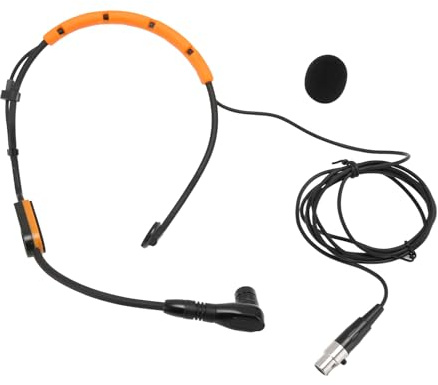 Yctze Headworn Kondensator Mikrofon Hydrophobe Struktur Fitness Headset Mikrofon Für Pga31 Sm31 Sm35 Headset Mic (Yellow)
