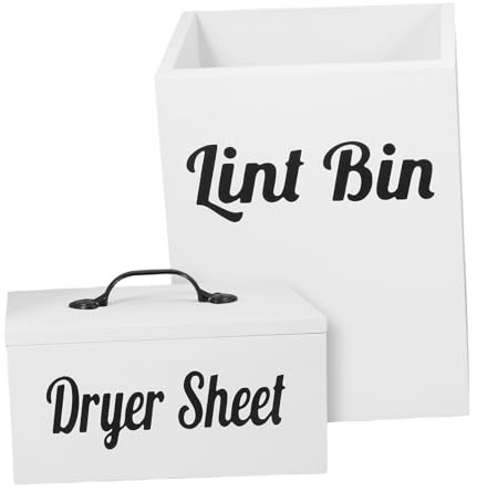 Alipis 2pcs Dryer Ball Storage Box Lid Storage Box for Dryer Magnetic Laundry Space-saving Organizer