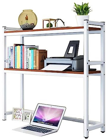 2 Capas Estantería Organizador De Escritorio DIY - Estante Librería De Sobremesa, Estante De Organización De Estantería De Escritorio, Librería Multifuncional De Sobremesa Para Ordenador(D,115X25X90cm