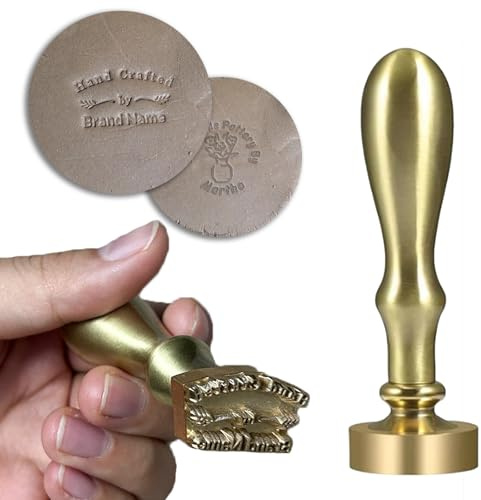 Timbri personalizzati in ceramica per lettere personalizzate in argilla con logo,Strumenti di argilla polimerica per timbri personalizzati in ceramica,Regalo per ceramisti