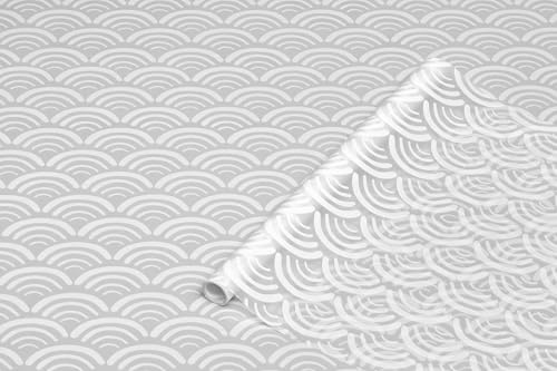 d-c-fix Window Film Privacy Premium Koya – 90cm x 1,5m – Static Vinyl Films for Glass Windows with a Geometric Wave Pattern – self-Adhesive, Opaque, Frosted, Decorative for Bathroom, Home & Kitchen