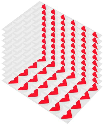 Artibetter 10blätter Selbstklebende Fotoecken Vintage DIY Eckaufkleber Für Scrapbooking Und Fotobücher Rote Papier-ecksticker Für Kreative Alben Und Nostalgische Designs