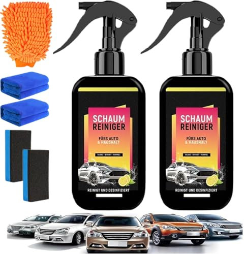 Oveallgo Lymrex Kit Premium D'Entretien Automobile, 3 En 1 Lymrex Voiture, 200ml Lymrex Spray Voiture éTanche à L'Eau Et à La PoussièRe, 100% SûR Pour La Peinture Des (2PC*Jaune)