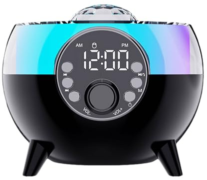 jebyltd HiFi Altoparlante HiFi Bluetooth-Compatibile con Illuminazione A LED Integrata per Esterno E Festa Lampada Atmosfera Creativa Facile Controllo