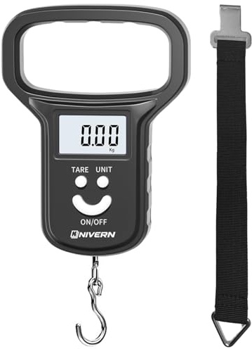 ​​Digital Luggage Scale with FREE Weighing Strap, Backlit LCD 50kg/110lb Suitcase Weigher | Dual Power (USB-C & AAA) | Portable Travel Scales for Luggage & Bags