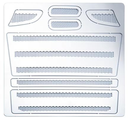RC-Zubehör Für Tamiya 1/14 Lkw Für Scania R620 R470 56318 Metall Grille Mesh Front Gesicht Ansauggitter Abdeckung Dekorative Schutz Aufkleber RC Auto Teile