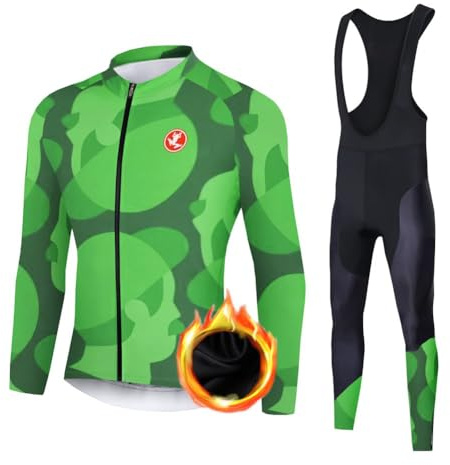 UGLY FROG DEHWCX04 Neue Radtrikot Thermo Herren Set Fahrradbekleidung Langarm Mountainbike MTB Jersey Triathlon Bekleidung