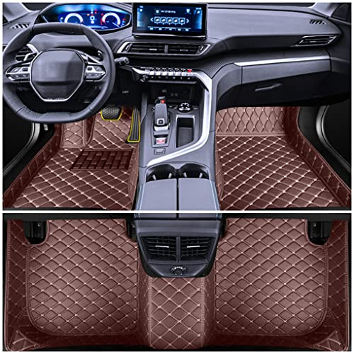 Muchkey Auto Fussmatten Fußmatten Set für BMW X3 F25 2011 2012 2013 2014 2015 2016 2017 Allwetter Matte Wasserdicht Automatten Zubehör Kaffeefarbe