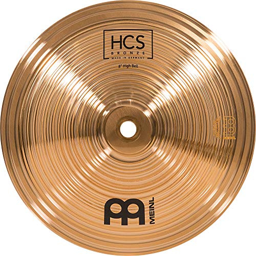 Meinl Cymbals HCS Bronze Plato Bell High de 8 pulgadas (20,32cm) Platillos de Batería – Bronce B8, Acabado Tradicional (HCSB8BH)