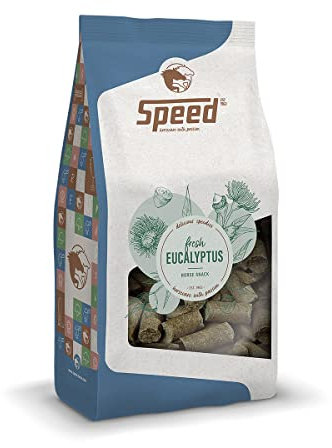 Speed Delicious speedies Eucalyptus, Pferdeleckerli mit Eukalyptusgeschmack, erfrischender Snack für jedes Pferd, Beste Zutaten, einfach praktisch (1 kg)
