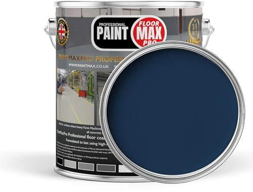 PaintMax Industrial PU150 Polyurethane Concrete Floor Paint Coating (Sapphire Blue, 10 Litre)