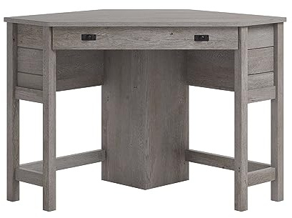 Sauder Cottage Road Space Saving Corner Computer Desk, Mystic Oak Finish