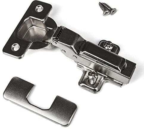 SOTECH 6 Stück SOFT-CLOSE Topfbänder 105° Mittelanschlag KLIP | T45 mit Montageplatten und Schrauben und schnell Montage getestet mit 50000 Zyklen SO-T45