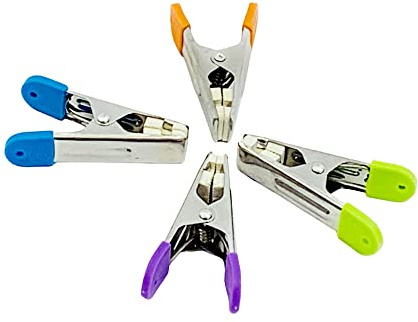 BuyElegant set of 20 Laundry Pegs - made of stainless steel - tight hold, Soft grip with plastic pads to avoid stains - Strong Laundry pegs for garden, balcony long lasting pegs for all weather