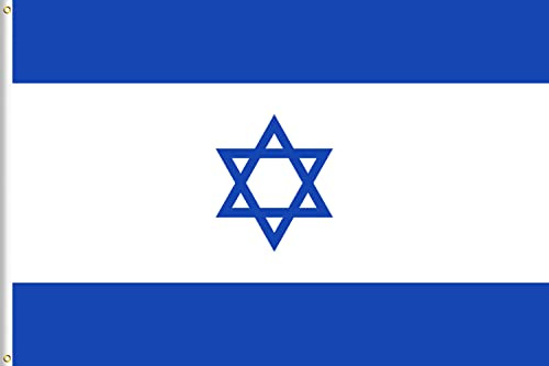 Lixure Flagge Israel 60x90cm Israelische Fahne jüdischen Flaggen -Polyester, Digitaldruck, lebendige Farbe, lichtbeständig, doppelt genäht, mit Messingösen für Garten Innen- Außenbereich