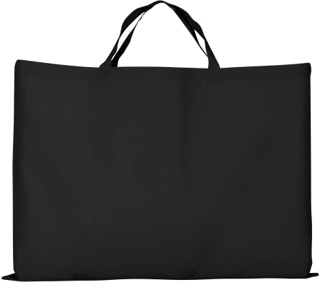 TEXXILLA Big Bag - Baumwolltasche mit Zwei kurzen Henkeln Größe 70 x 50 cm, Farbe:schwarz