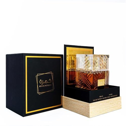 QuiQia Khamrah Parfüm mit KOSTENLOSEM Parfümzerstäuber 3ml - Luxuriöses arabisches Parfüm für Herren, Damen, Unisex - Sanft, Vanille, Amberholz - Luxuriöser langer Halt - EDP 100ml