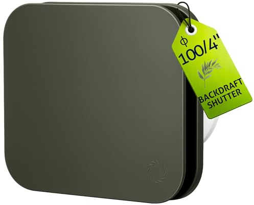 Turbionaire Trend 100 SDSG – Fläkt För Badrum Och Kök, Vägg/Takmontering, Frontpanel Dark Sage Gray, 100 mm, 85 m³/h, 35 Pa, Tyst 33 dB, Backventil, IPX4, 3 Års Garanti