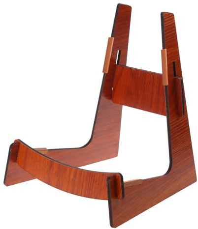 Bestvisse Gitarrenständer aus Holz, zusammenklappbarer Ukulelenständer, tragbarer Instrumentenständer, L-Rahmen, klassischer Holzständer, Ukulelenregal