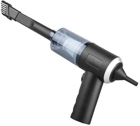 SoundMonster Aspirador de Mano, 9000 PA Aire Comprimido Limpieza PC, Mini Aspirador Coche Potente Portátil Recargable,De Coche para Pelo De Mascotas,Hogar,Oficina