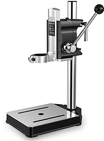 Soporte para Taladro de Banco, Soporte para Taladro de Banco con Abrazadera, Soporte Ajustable para Taladro Vertical multifunción, Taladro de Columna portátil para Reparaciones profesionale
