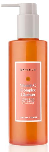 Naturium Vitamin C Complex Cleanser | Gently Exfoliates & Removes Makeup, Gentle Face Wash, For Radiant Skin | 210 ml