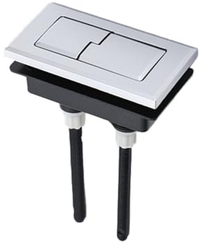 Dual Flush Toilet Tank Button Water Tank Flush Switch Replacement Toilet Accessories for Home, Office, Hotel(B2 Rectangle)