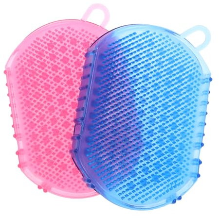 Beaupretty 2pièces Brosse De Massage Double Face Pvc Pour Bain Lot Accessoires Créatifs Pour Massage Essentiel Confortable Et Pratique Brosse De Bain Relaxante