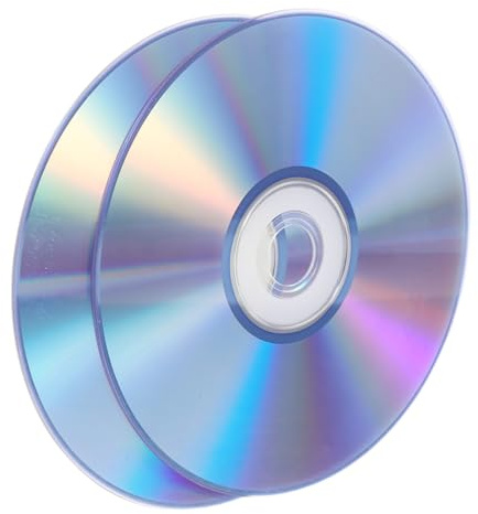 MUELODSIC 2 Piezas Unidades Discos CD para Audio Grabables y Regrabables Alta Capacidad para Almacenamiento de Datos y Respaldo Material Resistente para Preservación Plazo