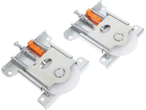 HOLIDYOYO Lot De 2 Poulies Pour Porte Coulissante De Placard Penderie Ou Meuble Ces Poulies De Type « Sous Porte » Sont Disponibles En Argent