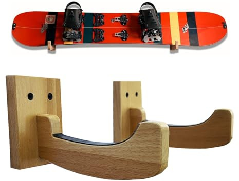 Generisch Wandhalter Für Surfboards,Aufbewahrungshänger Für Holz Ski Boards - Surfboard Halterung Für Die Wand - Für Außenbereich Keller Garage Bauernhaus Garten Terrasse Und Strandhaus