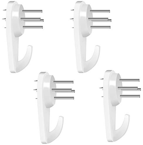 Ganci per quadri per parete rigida Kit per appendere quadri Gancio per parete rigida Bianco 4PC-B